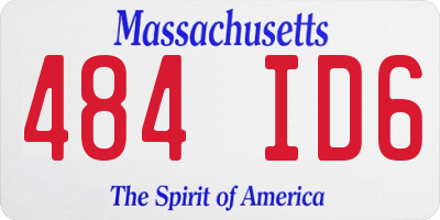 MA license plate 484ID6