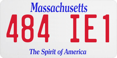 MA license plate 484IE1