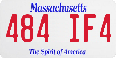 MA license plate 484IF4