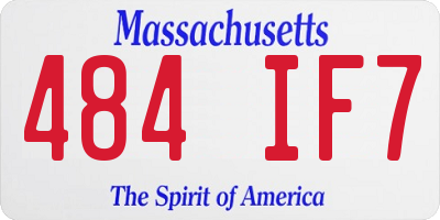 MA license plate 484IF7
