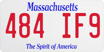 MA license plate 484IF9