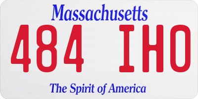 MA license plate 484IH0