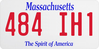 MA license plate 484IH1