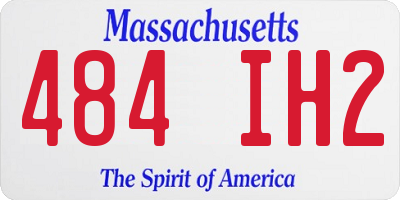 MA license plate 484IH2