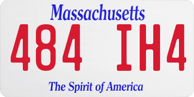 MA license plate 484IH4