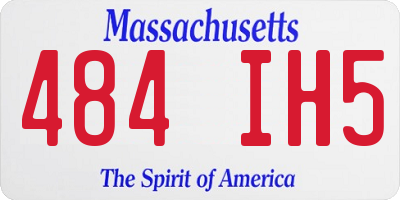MA license plate 484IH5