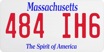 MA license plate 484IH6