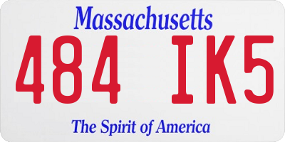 MA license plate 484IK5