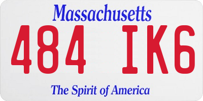 MA license plate 484IK6