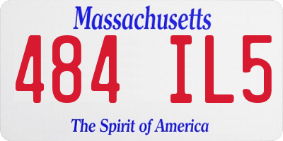 MA license plate 484IL5