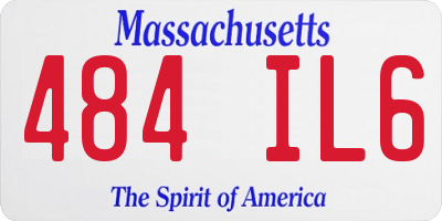MA license plate 484IL6