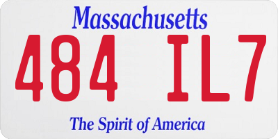 MA license plate 484IL7