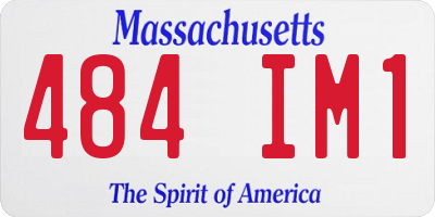 MA license plate 484IM1