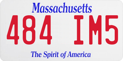 MA license plate 484IM5