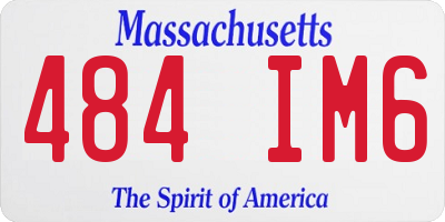 MA license plate 484IM6