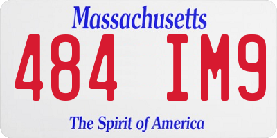 MA license plate 484IM9
