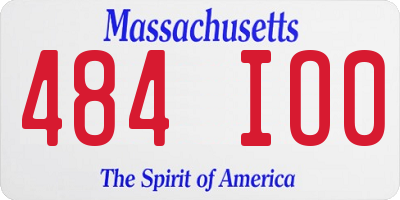 MA license plate 484IO0
