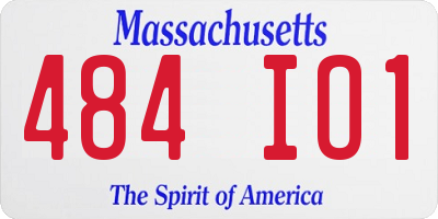 MA license plate 484IO1