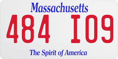 MA license plate 484IO9