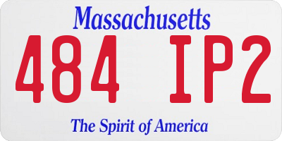 MA license plate 484IP2