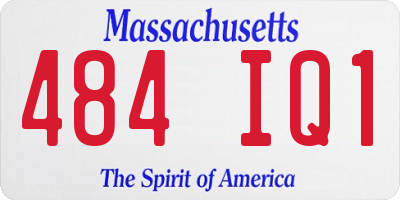 MA license plate 484IQ1