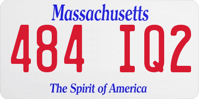MA license plate 484IQ2