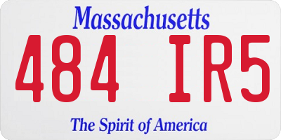 MA license plate 484IR5