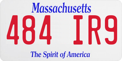 MA license plate 484IR9