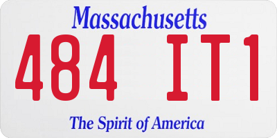 MA license plate 484IT1