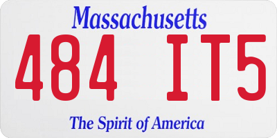 MA license plate 484IT5