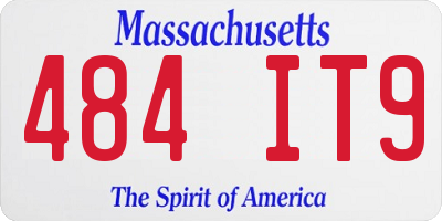 MA license plate 484IT9
