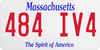 MA license plate 484IV4