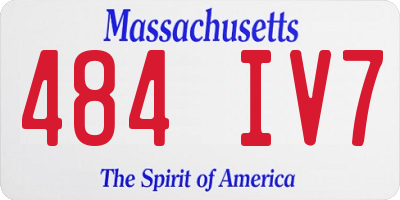 MA license plate 484IV7