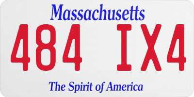 MA license plate 484IX4