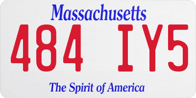 MA license plate 484IY5