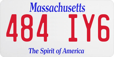 MA license plate 484IY6
