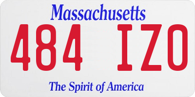 MA license plate 484IZ0