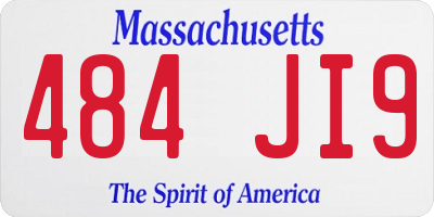 MA license plate 484JI9