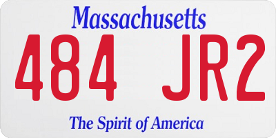 MA license plate 484JR2