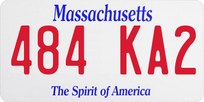 MA license plate 484KA2