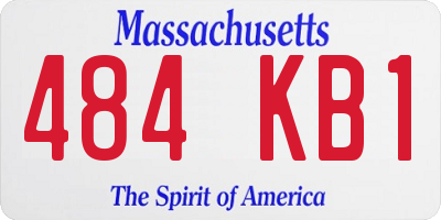 MA license plate 484KB1