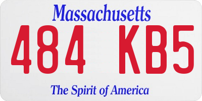 MA license plate 484KB5