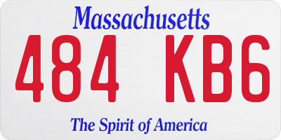 MA license plate 484KB6