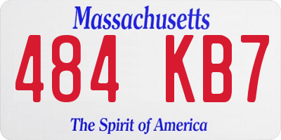 MA license plate 484KB7