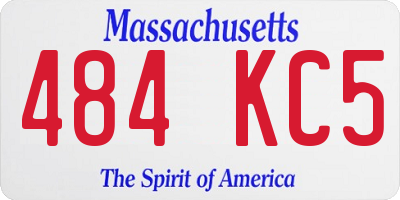 MA license plate 484KC5