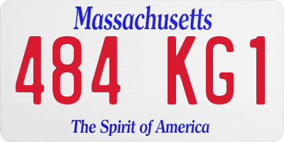 MA license plate 484KG1