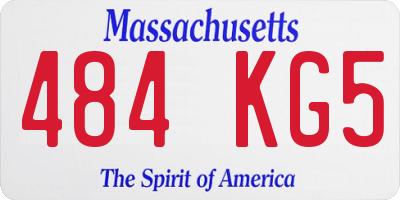 MA license plate 484KG5