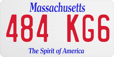 MA license plate 484KG6