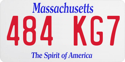 MA license plate 484KG7