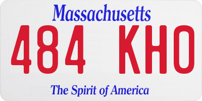 MA license plate 484KH0